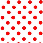 Pöttyös fürdőruha anyag - WHITE/RED